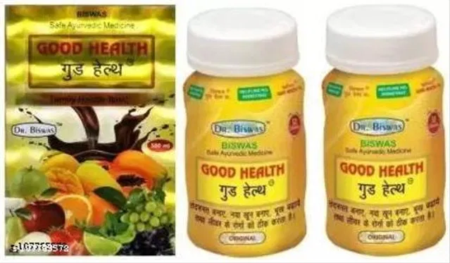 Dr. Biswas Good Health Ayurvedic Medicine ( 50 Capsule + 50 Capsule + 500Ml Tonic ) (Pack Of 3)