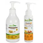 NutriPro Gold Cleansing Milk With Vitamin-C Sunscreen Lotion (Pack of 2)