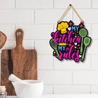 KC Arts My Kitchen My Rules Wooden Wall Hanging wall hanging 8x10inch