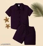 Cotton Spandex Shirt and Short Set for Boys 