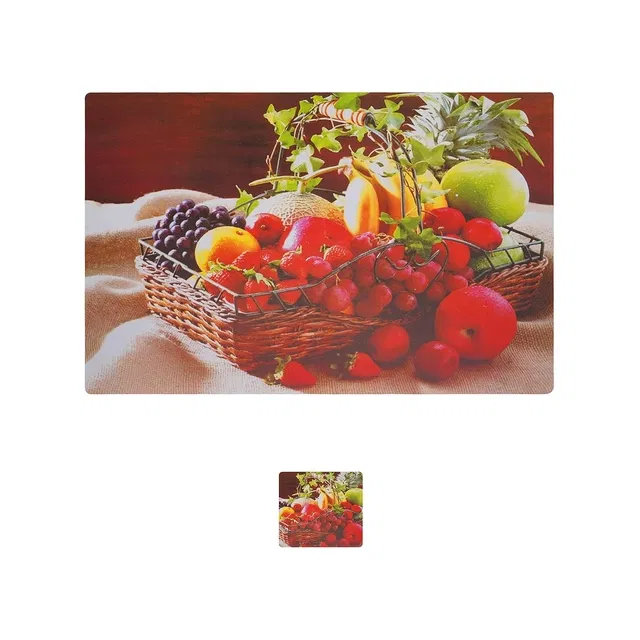 PVC Placemats for Dining Table (Multicolor, Pack of 6)