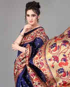 Art Silk  Printed Saree for Women 