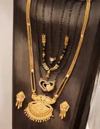 Combo of 4 Pcs Mangalsutras with Earrings Set for Women 