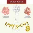 8th Happy Birthday Balloon Decoration Kit, Multicolor, Pack Of 53