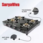 SURYAVIVA Nano 4B BK Toughened Glass 4 Cast Iron 