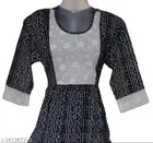 Cotton Blend Chikankari Gown for Women 