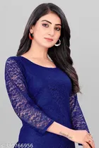 Net Kurti for Women,  Blue  