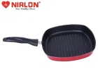 Nirlon Square Aluminium Nonstick Grill Pan 