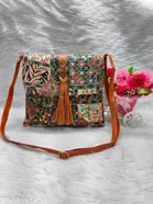 Canvas Sling Bag for Women (Multicolor)