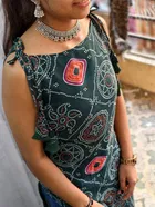 Side Cut Georgette Kurti for Women 