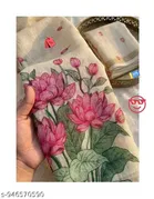 Cotton Linen Saree for Women 