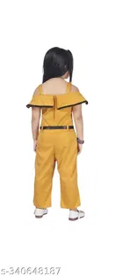 Cotton Blend Printed Jumpsuit for Girls 