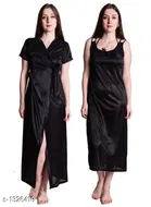 Satin Nightdress Set for Women 