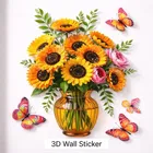 Fancy 3D Floral Wall Sticker 