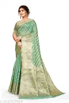 Organza Zari Woven Saree for Women 