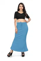 Lycra Solid Saree Petticoat for Women 