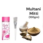 Combo of Daily Glow Natural Gulab Jal (120 ml) & Multani Mitti Face Pack (100 g) with Brush (Multicolor, Set of 3)