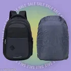 Polyester Backpack for Men & Women, Black