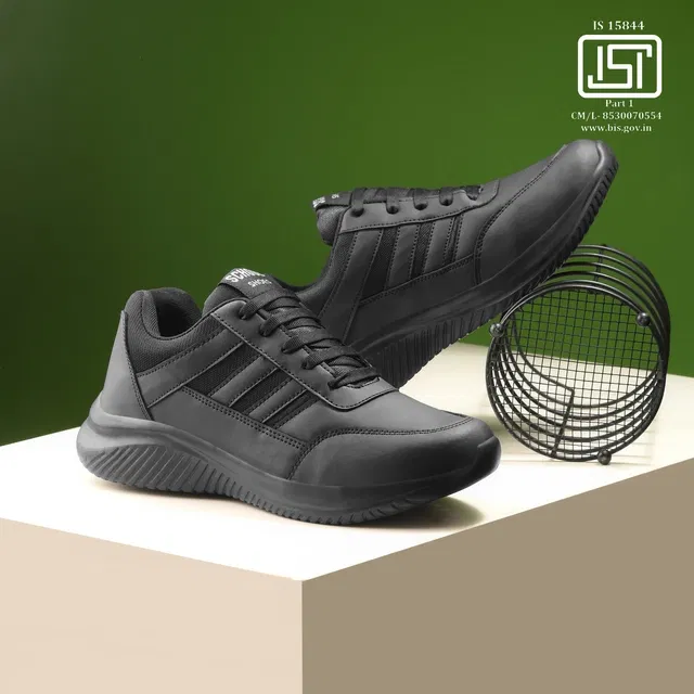 Casual Shoes for Men (Black, 9)