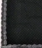 Chinnon Embellished Saree For Women, Black