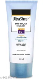 Ultra Sheer SPF 50 Sunscreen Lotion for Oily & Dry Skin (118 ml)