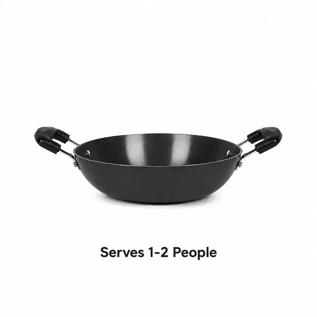 TerraHome Hard Anodised Kadhai 750 ml 18cm