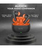 TecSox AudioX Wireless Earbuds [Black/Orange]