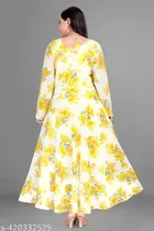 Georgette Printed Gown for Women 