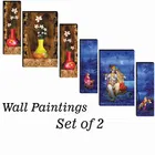 MDF 2 Pcs Designer Wall Painting for Home & Office 