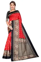 Art Silk Kalamkari Saree for Women 