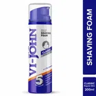 VI-JOHN Classic Regular Skin Vitamin E Enriched 5 Way Action Shaving Foam for Men 200 ml