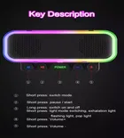 Life Like Rgb Transparent 10 W Bluetooth Speaker Bluetooth V5.0 With Usb,Sd Card Slot,Call Function Playback Time 5 Hrs