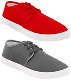 Casual Shoes for Men (Multicolor, 7) (Set of 2)
