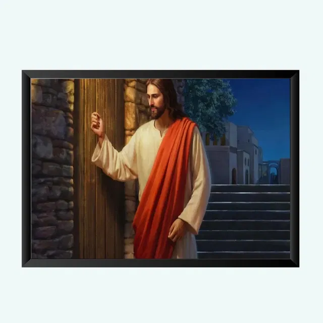 Lord Jesus Religious Wall Photo Frames (Multicolor, 5x7 inches)