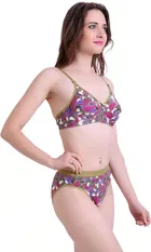 Cotton Blend Lingerie Set for Women 