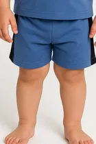 Solid Cotton Blend Top & Bottom Set for Boys 