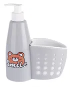 Foam Buddy Soap Dispenser with brush holder, Assorted