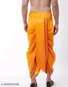 Cotton Silk Dhoti for Men, Pack of 2 