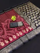 Mysore Silk Printed Saree for Women 