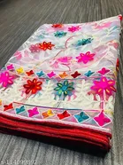 Floral Phulkari Banarasi Net Dupatta for Women 