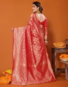 Banarasi Silk Zari Woven Saree for Women 
