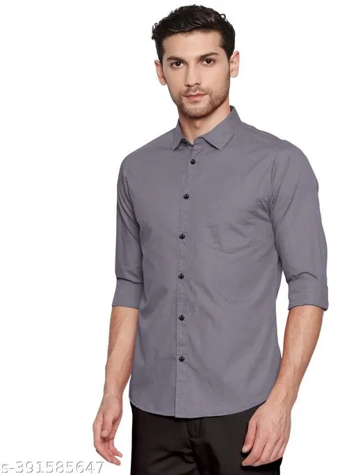 Spread Collar Kurta for Men (Grey, XXL)