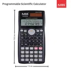 Saya SY-C991MS Programmable Scientific Calculator 10+2 Digit Display 401 Functions | Dual Power 