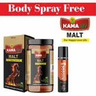 Kama Life Malt Ayurvedic Stamina Powder (400 g) with Free Mycode Sexy Boy Perfume Body Spray (Set of 2)