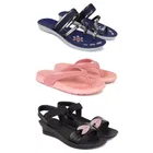 Combo of Flats with Slippers & Sandals for Women 