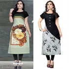 Crepe Printed Kurti for Women 
