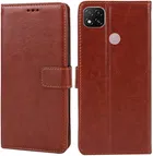 Mi Redmi9 / 9Activ / poco c31/ 9c Artificial Leather Mobile Flip Cover 