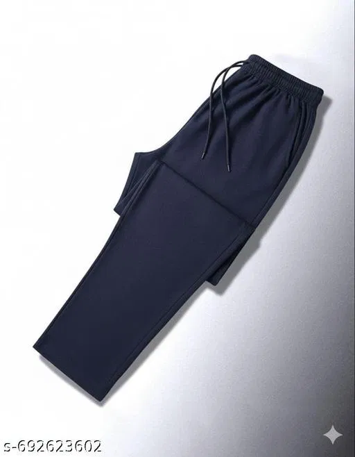 Cotton Pants for Boys, Navy Blue (32)