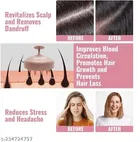 Cross effect Hair Scalp Massager Shampoo Brush, [Wet & Dry] Manual Head Scalp Massage Brush, Soft Silicone Bristles Care for The Scalp, Exfoliate and Remove Dandruff  Random Color