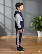 Cotton Blend Printed Clothing Set for Kids, Blue 